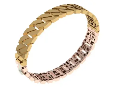 CUBAN BRACELT BANGLE  BH-008 3D print model