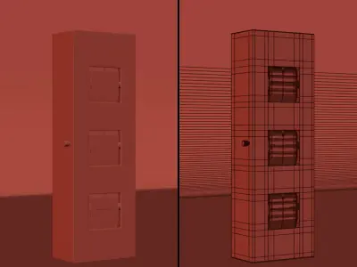 Hi-Tech Clock 3D model