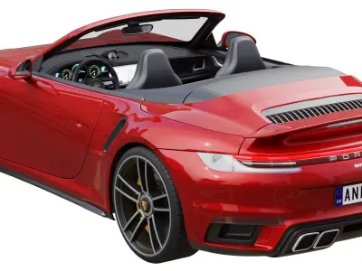 Porsche 911 Turbo S Cabriolet 2021 3D model