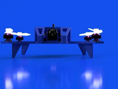 Skeleton fpv BD 3D print model