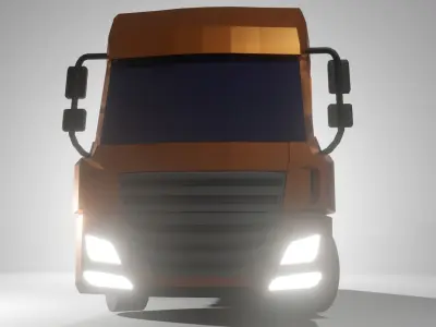truck DOF Low-poly 3D model