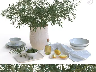 ZARA Home Decor Collection 3D model