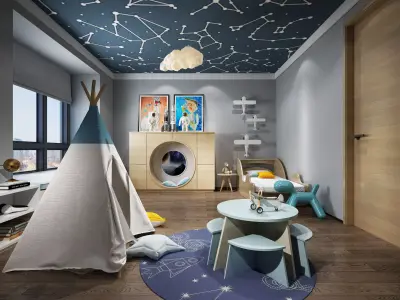 Children Room Interior 3D model