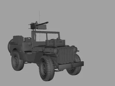 Willys Army Jeep  3D model