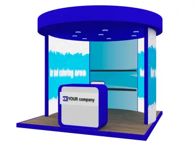 Booth Exhibition Stand a552a  3D model