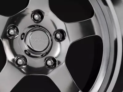 American Racing VF501 Car Rim Low-poly 3D model
