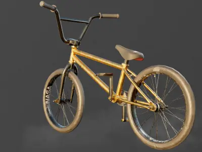 Bicycle - BMX Low-poly 3D model