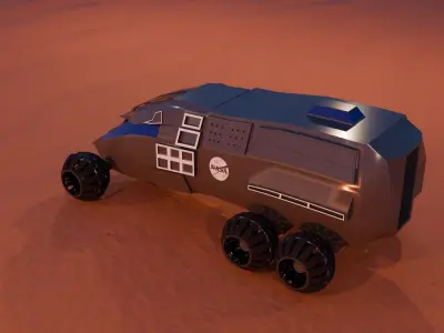 NASA mars rover 3D model