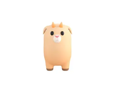 Goat Character 3D model