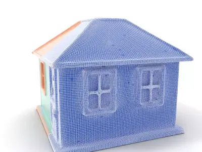 Pastel Playhouse model pack Low-poly 3D model