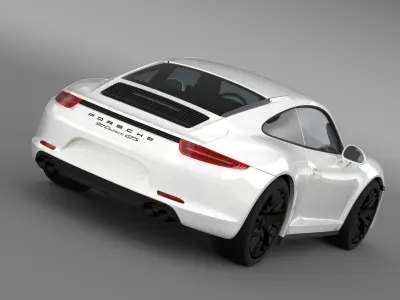 Porsche 911 Carrera GTS Coupe 991 2015 3D model