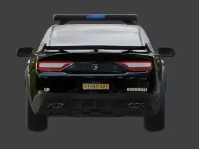 Luxury Armored Military Police Car 3D Model Low-poly 3D model