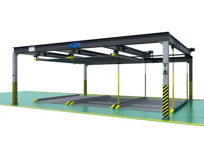 Rotary Parking System 3D model