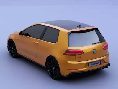 Volkswagen-GTI 2017 3D model