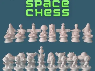 Space Chess 3D print model