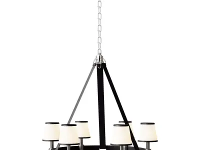 Modern Luxury Riley Medium Ring Chandelier 3D model