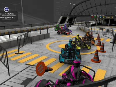 SmartCARS AI Karting Simulations 1 3D model