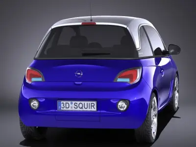 Opel Adam 2016 VRAY 3D model