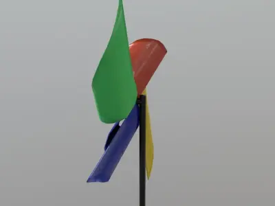 CC0 - Pinwheel Free low-poly 3D model