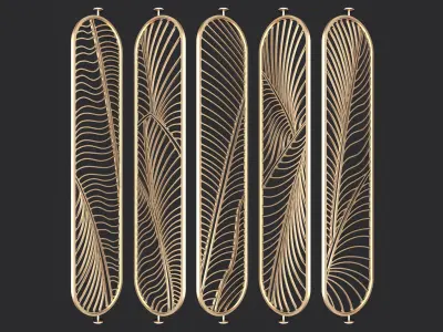 Decorative panel set1 3D model