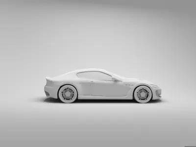 Car Hight Poly 3D Model 3D model