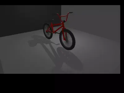 BMX Red Free 3D model