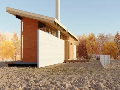 Hood River Residence Free 3D model