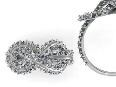 3d-model Knot ring 3D print model