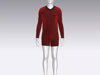 Sport Suit Low-poly 3D model