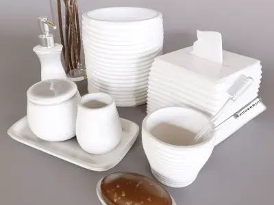 Bathroom accessories 4 3D model