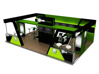 Booth Exhibition Stand a76 3D model