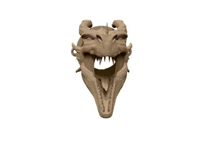 Dragon head 3D print model