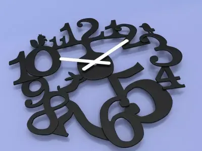 Koziol Design PI P Wall Clock 5 3D model