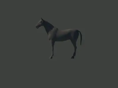 Horse Low-poly 3D model