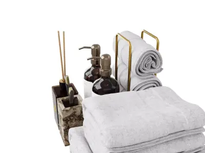 Urban bathroom set 3D model