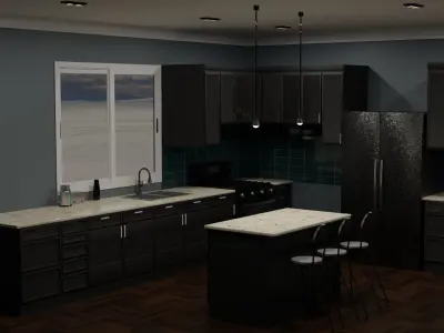Kitchen Set 3D model