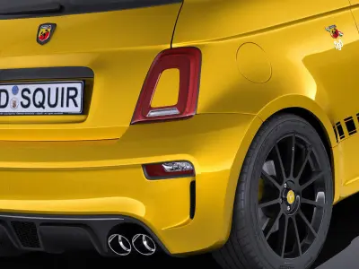 Fiat 595 Abarth 2017 3D model