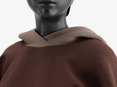 Couple Hoodie Outfit  3D model