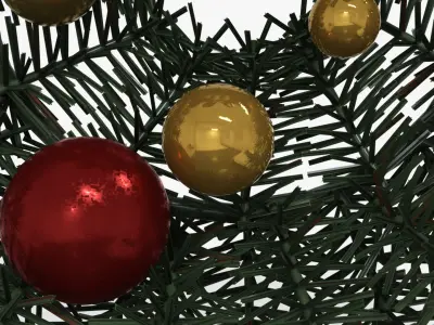 Wreath Low-poly 3D model