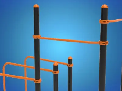 Gym Equipment Outdoor 3D model