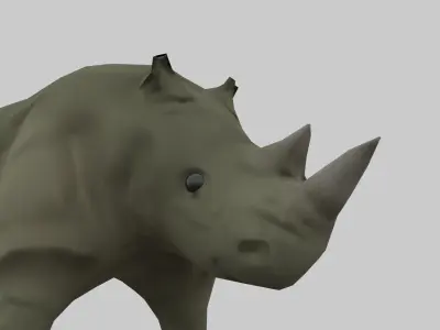 Rhinoceros Low-poly 3D model