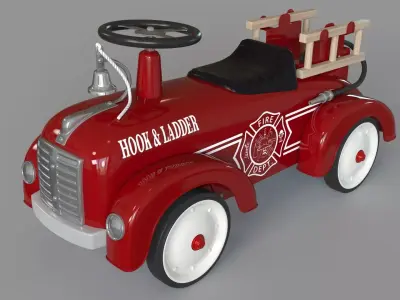 Ride On Firetruck Toy 3D model