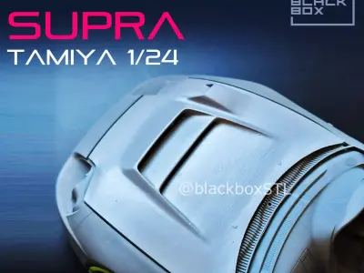 SUPRA VRS CUSTOM HOOD FOR TAMIYA 1-24 MODELKIT 3D print model