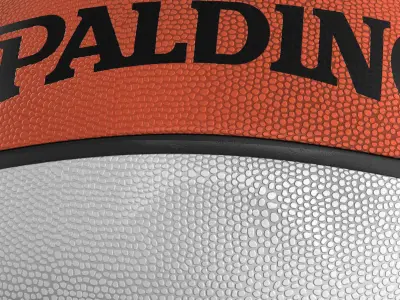 Basketball ball 4bicolor Low-poly 3D model