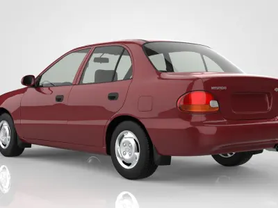 Hyundai Accent 1996 3D model