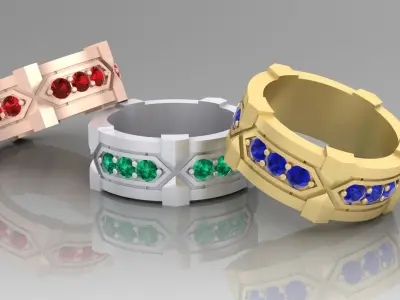 Brutal  Ring  3D print model