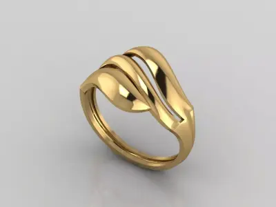 Women Plain Ring Ready STL 3DM Models Womens Rings 3D models 3D print model