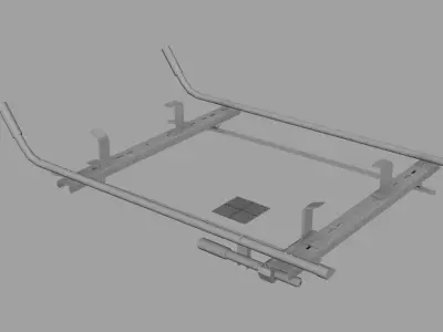 car ladder rack 3D model