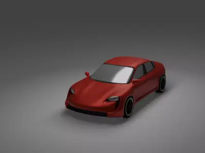 porsche taycan 3D model
