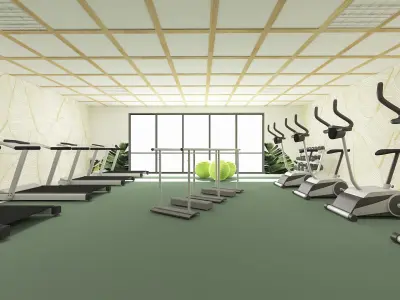  physiotheraphy gym 3D model